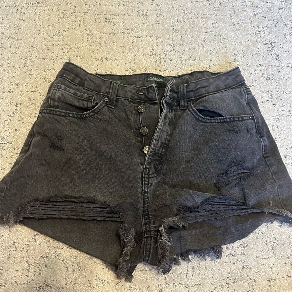 Wild Fable Charcoal Jean Shorts